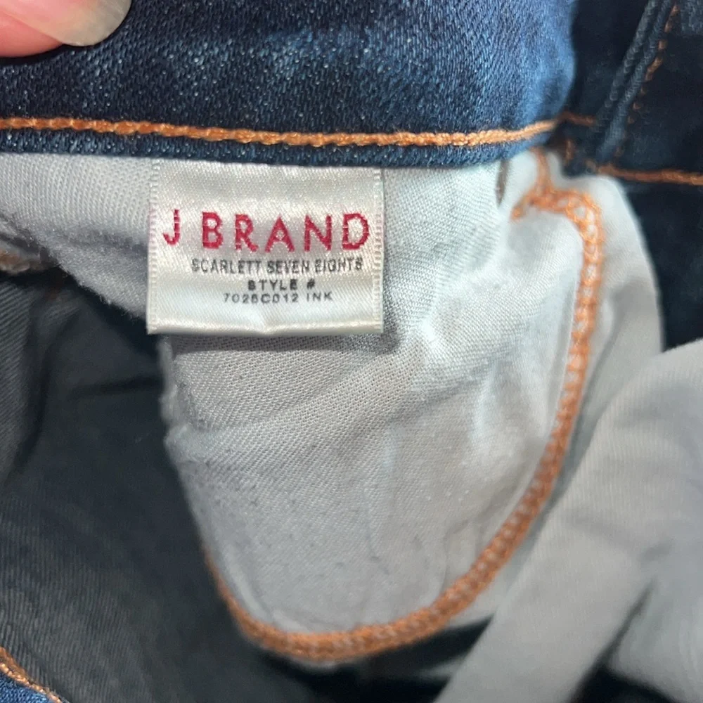 * J Brand Women Blue Medium Wash Scarlett Seven Eights Style Skinny Jean Size 29 - Picture 5 of 7